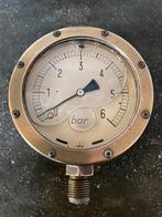Manometer 6 Bar, Antiek en Kunst, Antiek | Gereedschap en Instrumenten, Ophalen of Verzenden