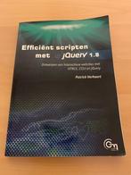 Efficiënt scripten met jQuery 1.8, Boeken, Informatica en Computer, Ophalen of Verzenden, Zo goed als nieuw, Internet of Webdesign