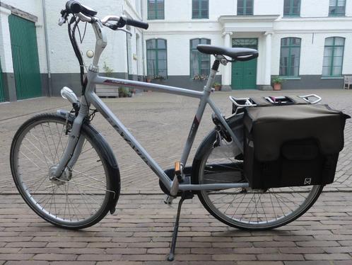 vélo électrique pour homme, 2 sacoches + batterie de reserve, Vélos & Vélomoteurs, Vélos électriques, Comme neuf, Batavus, 55 à 59 cm