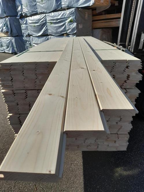 Vuren klikplank - Tand en groef - 22x90mm, Doe-het-zelf en Bouw, Hout en Planken, Nieuw, Plank, Vuren, Ophalen
