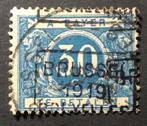 1919. STRAFPORT.30c.TX15A. Rolstempel.BRU.1919., Postzegels en Munten, Met stempel, Gestempeld, Ophalen of Verzenden, Gestempeld