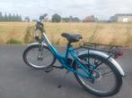 Norta meisjesfiets blauw(met fietszakken 5eur niet in prijs), Fietsen en Brommers, Ophalen, Gebruikt, Norta, Handrem