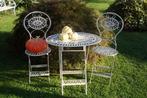Ensemble de jardin en fer forgé (2 chaises et table pliantes, Overige materialen, Nieuw, Loungeset, Ophalen