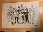 Kuifje poster - De familie van Kuifje (Hergé - Casterman), Verzamelen, Gebruikt, Ophalen of Verzenden, Plaatje, Poster of Sticker