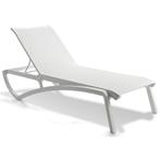 DE LAATSTE GROSFILLEX SUNSET LIGBED KLEUR:WIT NU €100,-, Ophalen, Nieuw, Aluminium, Verstelbaar