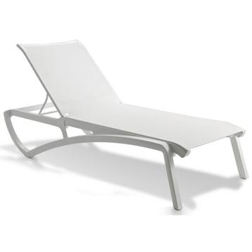 DE LAATSTE GROSFILLEX SUNSET LIGBED KLEUR:WIT NU €100,- beschikbaar voor biedingen
