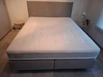 Tweepersoonsbed 160x200, Maison & Meubles, Neuf, Gris, Tissu, Enlèvement