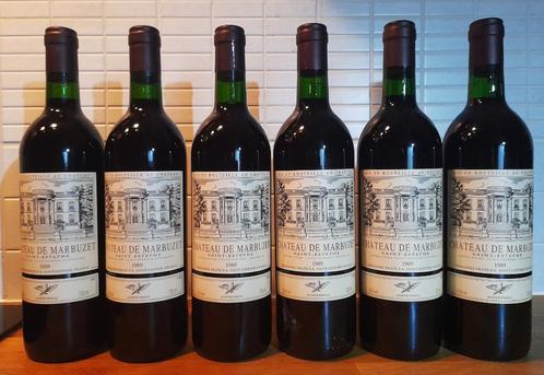 Caisse 6 Bt Château de Marbuzet 1989 Saint Estephe, Verzamelen, Wijnen, Nieuw, Rode wijn, Frankrijk, Vol, Ophalen of Verzenden
