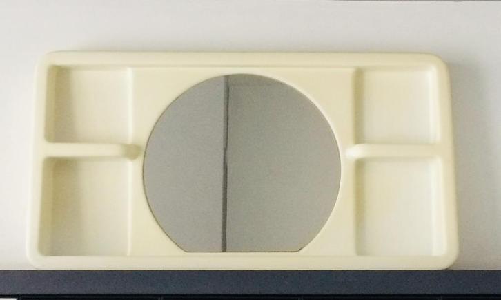 Vintage Meurop spiegel wandrek # Space Age 70s #, Huis en Inrichting, Badkamer | Badkamermeubels, Gebruikt, Spiegelkast, Ophalen of Verzenden