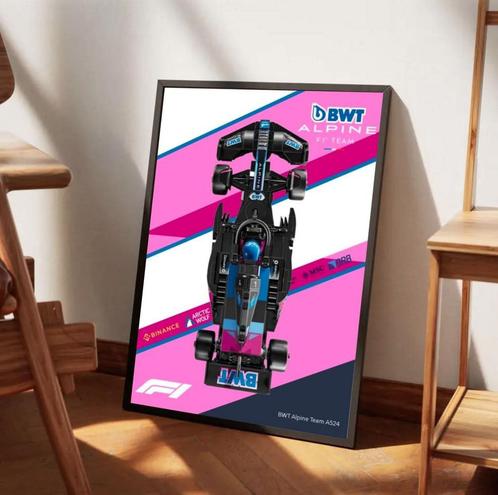 Lego Speed Champions F1 digitale poster - BWT Alpine Team, Kinderen en Baby's, Speelgoed | Duplo en Lego, Zo goed als nieuw, Lego