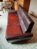 Vintage drie zit  zetel sofa bed, Utilisé, Enlèvement ou Envoi
