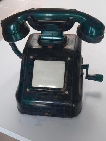 Oude metalen telefoon, Telecommunicatie, Vaste telefoons | Niet Draadloos, Ophalen of Verzenden