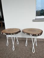 Unieke boomstam bijzettafel nieuw, 45 tot 60 cm, Minder dan 55 cm, Rond, Nieuw