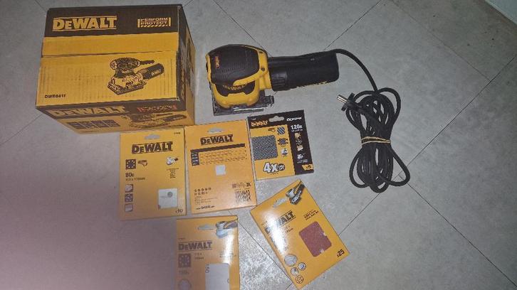 DEWALT DWE6411 vlakschuurmachine, Doe-het-zelf en Bouw, Gereedschap | Schuurmachines, Zo goed als nieuw, Vlakschuurmachine, Ophalen of Verzenden