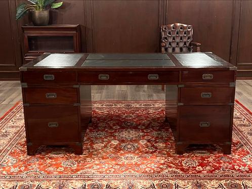 SALE! Klassiek Engels bureau (partnerdesk) #327, Huis en Inrichting, Bureaus, Zo goed als nieuw, Bureau, Ophalen of Verzenden