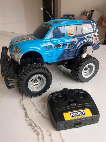 Challenger Blue RC van Nikko - jeep met afstandsbediening, Enlèvement, Comme neuf, Électro, Voiture off road