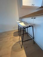 Witte Moderne Barkrukken, Ophalen, Kunststof, Met voetsteun, 60 tot 90 cm