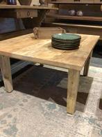 oud boeren salontafeltje, Ophalen, 50 tot 100 cm, Teakhout, 50 tot 100 cm