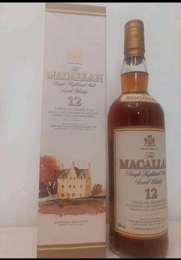 Macallan 12 ans early 2000 70cl. Super état.  Whisky collect