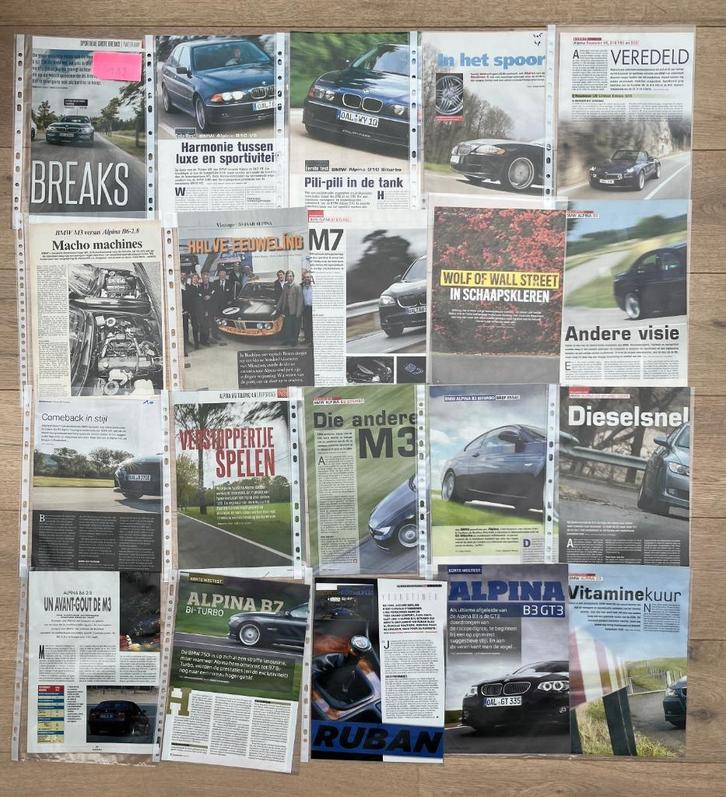 BMW ALPINA - ARTIKELS, Boeken, Auto's | Folders en Tijdschriften, BMW, Ophalen of Verzenden