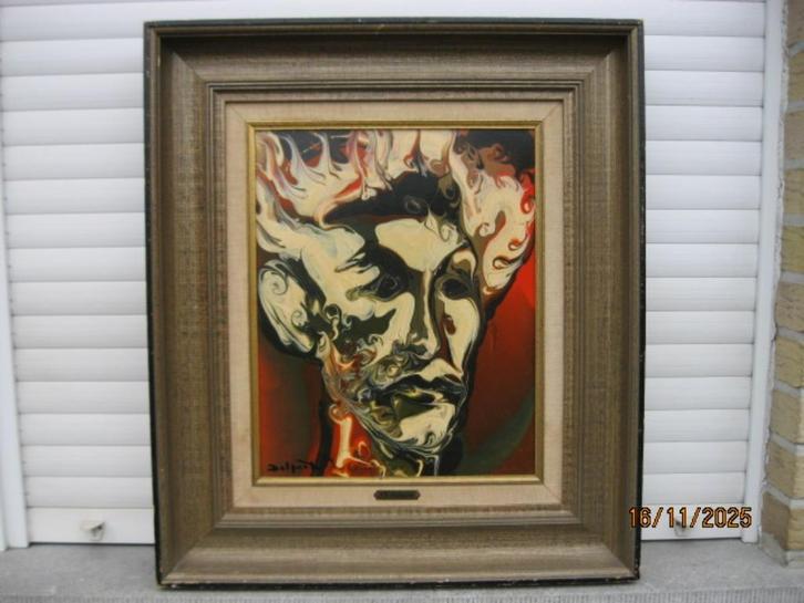 Schilderij olie/paneel Charles Delporte, Antiek en Kunst, Kunst | Schilderijen | Klassiek, Ophalen