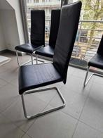 6-delige stoelen, Huis en Inrichting, Stoelen, Vijf, Zes of meer stoelen, Gebruikt, Metaal, Zwart
