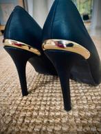 Zwarte Leren hakken puntneus maat 40, Kleding | Dames, Pumps, Zwart, Gedragen, Zara Trafaluc
