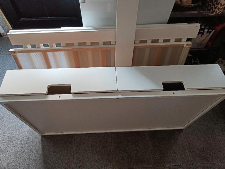 Meegroei babybed, Enfants & Bébés, Chambre d'enfant | Lits, Utilisé, 160 à 180 cm, Moins de 70 cm, Sommier à lattes, Matelas, Enlèvement