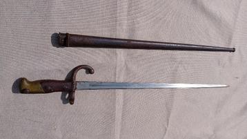 Baïonnette française GRAS St Etienne 1879, Collections, Enlèvement ou Envoi, Armée de terre, Couteau ou Poignard