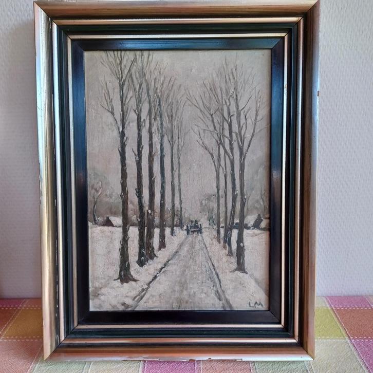 Winterlandschappen door M. Lavaert, Antiek en Kunst, Kunst | Schilderijen | Klassiek, Ophalen