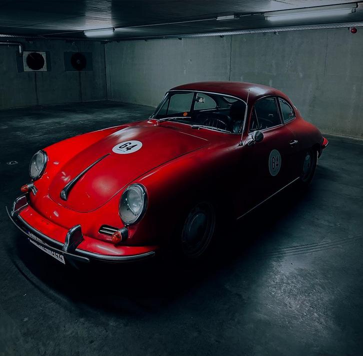 Porsche 356, Autos, Oldtimers & Ancêtres, Particulier, Porsche, Essence, Coupé, 2 portes, Boîte manuelle, Rouge, Noir, Cuir, Enlèvement