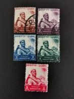 Egypte 1954 - reeks landbouwer met palmboom, Postzegels en Munten, Egypte, Ophalen of Verzenden, Gestempeld