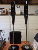 Luidsprekerboxen merk LG op poot in prima staat, Audio, Tv en Foto, Luidsprekerboxen, Gebruikt, Minder dan 60 watt, Front, Rear of Stereo speakers