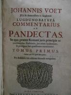 Commentarius ad Pandectas. Voet. 1707 2 delen, Antiek en Kunst, Ophalen