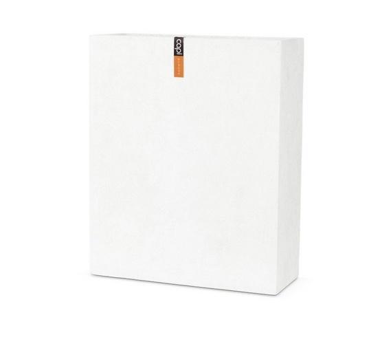 Jardinière muret blanche 60x25x74 capacité: 103 litres, Tuin en Terras, Bloembakken en Plantenbakken, Nieuw, Kunststof, Binnen