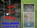 steigers 3 tot 9 m hoog - kaders 1,25 m breed - stellingen, Ophalen, Nieuw
