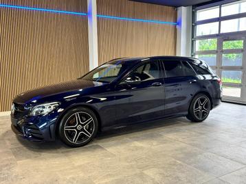 Mercedes C200 benzine AMG pack sfeerverl camera final edtion, Auto's, Mercedes-Benz, Automaat, 1800 kg, 4 cilinders, Blauw