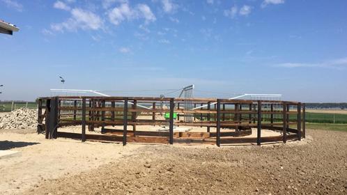Stapmolen voor 4 paarden | Ø15 meter | met houten omheining, Dieren en Toebehoren, Stalling en Weidegang, Opfok, Stalling, Weidegang