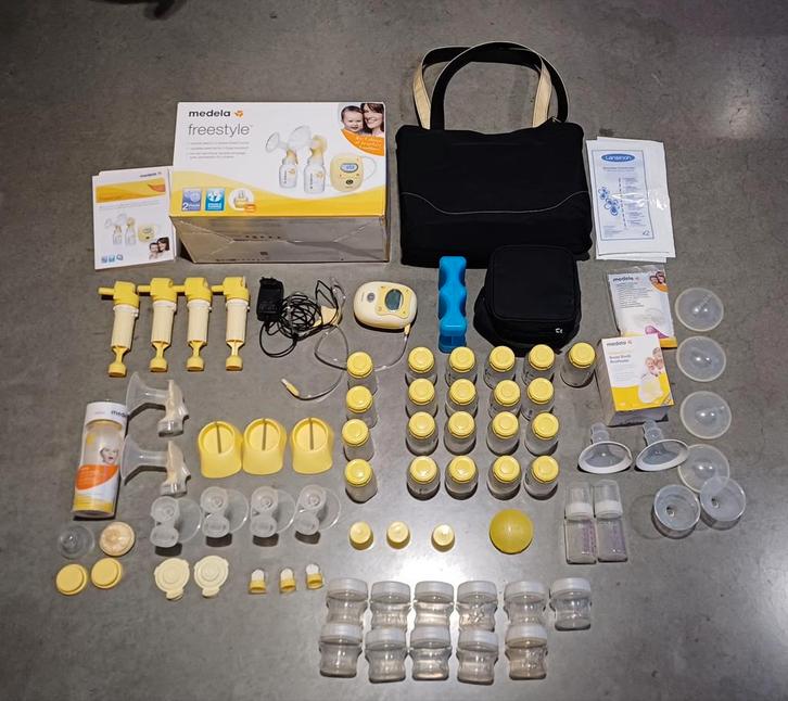 Medela Freestyle borstkolf + vele extra's, Kinderen en Baby's, Babyvoeding en Toebehoren, Ophalen