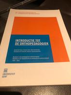 Introductie tot de orthopedagogiek, Ophalen of Verzenden, Gelezen, Overige niveaus, Overige vakken