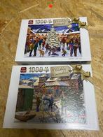 2 Kerst puzzels 1000 stukjes, Ophalen of Verzenden, 500 t/m 1500 stukjes, Gebruikt, Legpuzzel