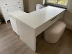 Hoekbureau ikea malm met kolomkast, Huis en Inrichting, Bureaus, Ophalen, Zo goed als nieuw, Bureau