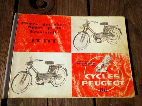 PEUGEOT CT-VCT 1971 onderdelencatalogus, Fietsen en Brommers, Brommers | Peugeot, Zo goed als nieuw, Overige modellen, Ophalen of Verzenden