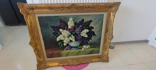 Oud Antiek schilderij met mooie barok kader B.Flamez, Antiek en Kunst, Kunst | Schilderijen | Klassiek, Ophalen