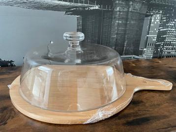 glazen kaasstolp - gratis houten plank, Verre ou Verres, Verre, Utilisé, Autres styles