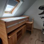 Hoogslaper met bureau, Huis en Inrichting, Slaapkamer | Complete slaapkamers, Ophalen, Gebruikt