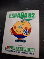 Vintage sticker voetbal WK Spanje 1982 mascotte Fuji Film, Verzamelen, Ophalen of Verzenden, Zo goed als nieuw, Sport