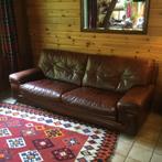 Vintage 70s salon, Huis en Inrichting, Ophalen, Zo goed als nieuw, Leer, Vintage 70s