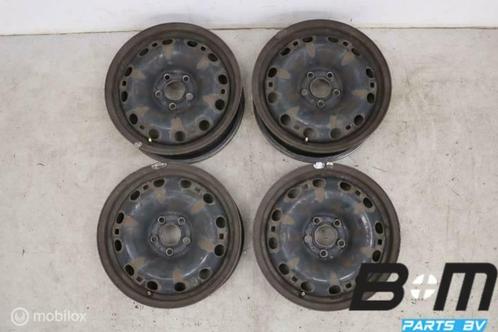 Set 15 inch stalen velgen VW Polo 6R 6R0601027E, Autos : Pièces & Accessoires, Pneus & Jantes, Utilisé