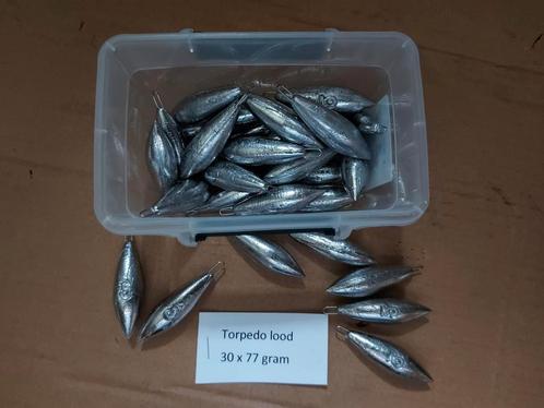 Box torpedo lood van 77 gram, Watersport en Boten, Hengelsport | Zeevissen, Nieuw, Complete set, Ophalen